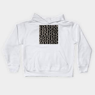 Noir: Mid Century Pattern Kids Hoodie